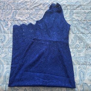 1st Sight Halter Neck Lace Cocktail Dress Open Back Size Small NWOT